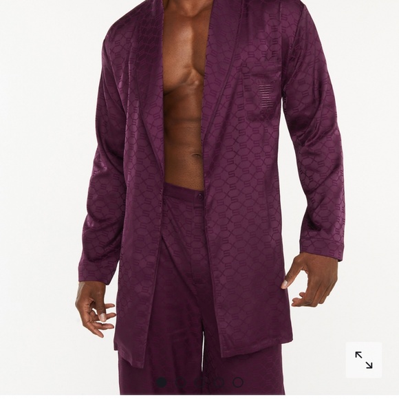 MEN’S SATIN SMOKING JACKET/ROBE AND LOUNGING/PAJAMA PANTS